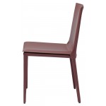 Palma Bordeaux Leather Dining Chair