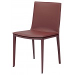 Palma Bordeaux Leather Dining Chair