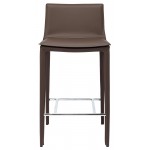 Palma Mink Leather Counter Stool