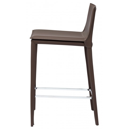 Palma Mink Leather Counter Stool