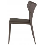 Wayne Mink Leather Dining Chair