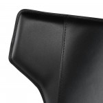 Wayne Black Leather Dining Chair, HGND135