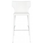 Wayne White Leather Bar Stool, HGND151