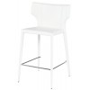 Wayne White Leather Counter Stool, HGND156