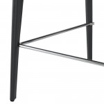 Wayne Dark Grey Leather Counter Stool, HGND157