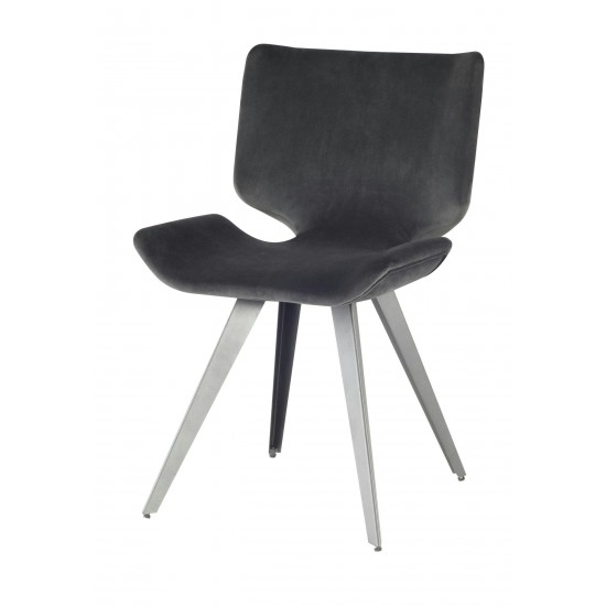 Astra Shadow Grey Fabric Dining Chair