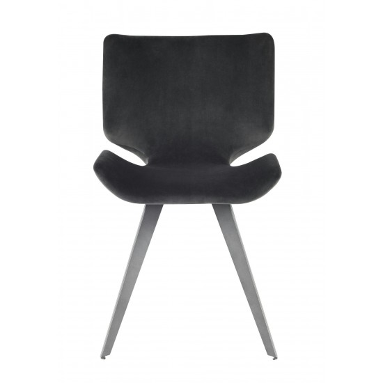 Astra Shadow Grey Fabric Dining Chair