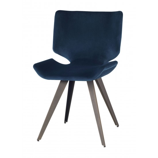 Astra Petrol Fabric Dining Chair