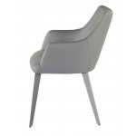 Renee Grey Naugahyde Dining Chair