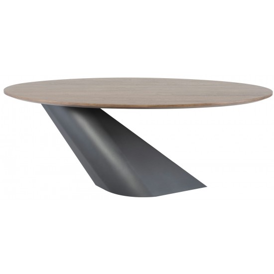 Oblo Walnut Wood Dining Table, HGNE118