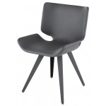 Astra Grey Naugahyde Dining Chair