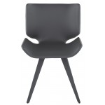 Astra Grey Naugahyde Dining Chair