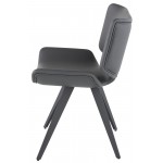 Astra Grey Naugahyde Dining Chair