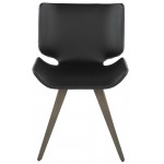 Astra Black Naugahyde Dining Chair