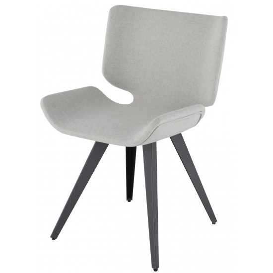 Astra Stone Grey Fabric Dining Chair