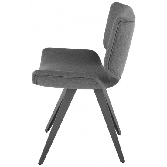 Astra Shale Grey Fabric Dining Chair