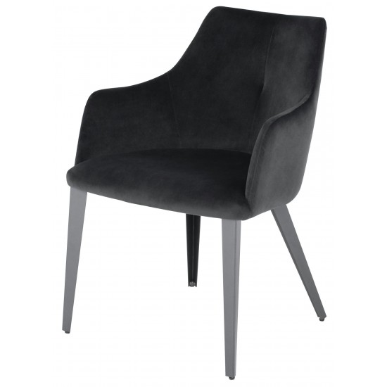 Renee Shadow Grey Fabric Dining Chair