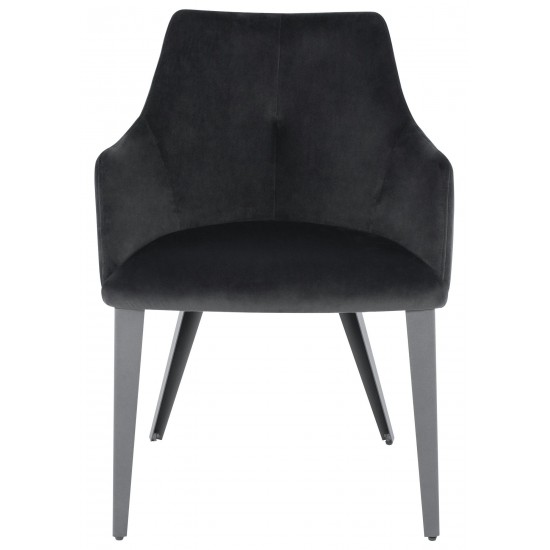 Renee Shadow Grey Fabric Dining Chair