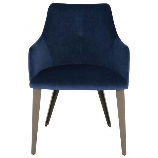 Renee Petrol Fabric Dining Chair