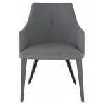 Renee Shale Grey Fabric Dining Chair