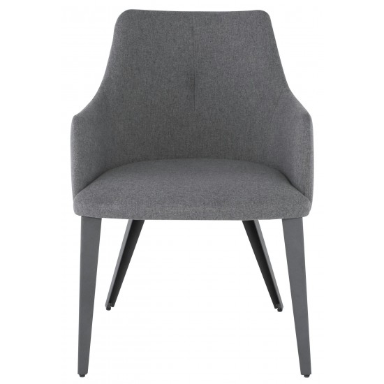 Renee Shale Grey Fabric Dining Chair