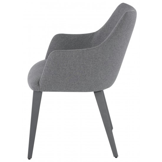 Renee Shale Grey Fabric Dining Chair