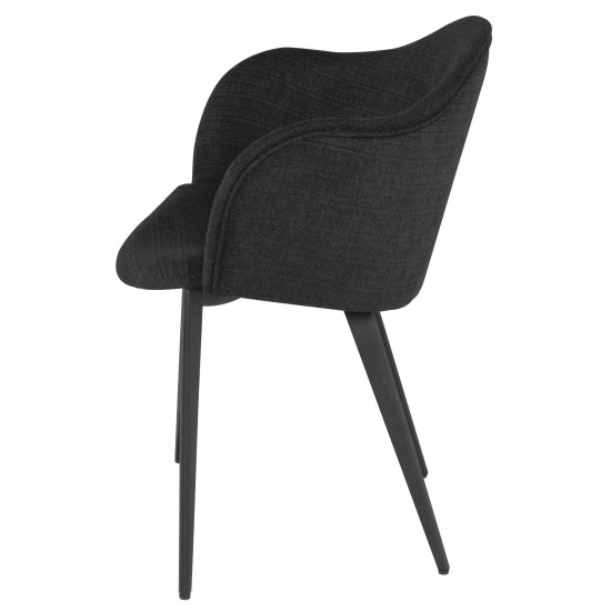 Nora Coal Fabric Dining Chair