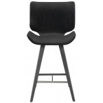 Astra Shadow Grey Fabric Counter Stool