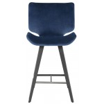 Astra Petrol Fabric Counter Stool