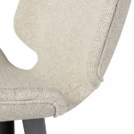 Astra Shell Fabric Bar Stool