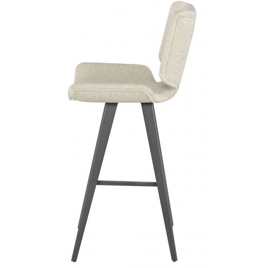 Astra Shell Fabric Bar Stool