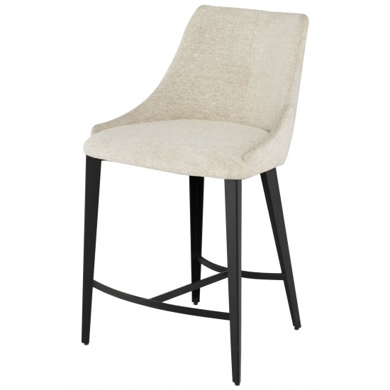 Renee Shell Fabric Counter Stool