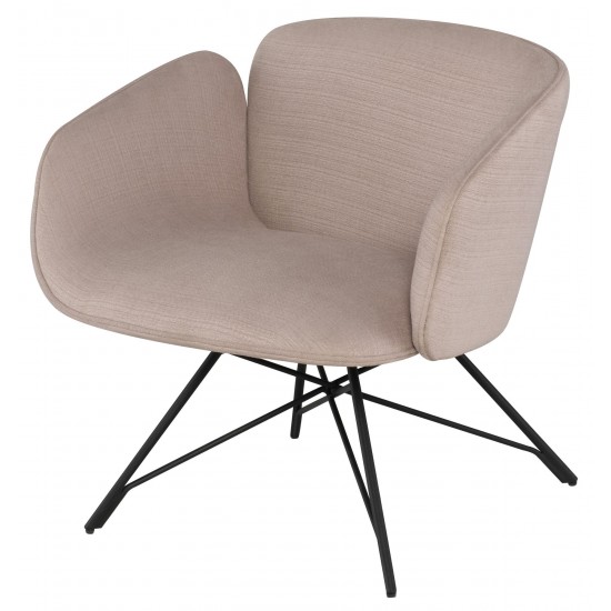 Doppio Mauve Fabric Occasional Chair