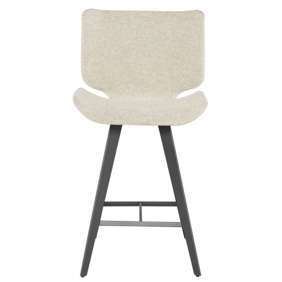 Astra Shell Fabric Counter Stool