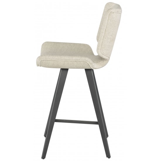 Astra Shell Fabric Counter Stool