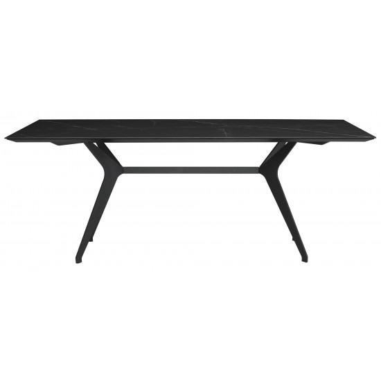 Daniele Black Ceramic Dining Table, HGNE268