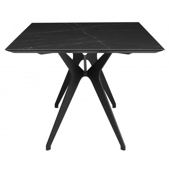 Daniele Black Ceramic Dining Table, HGNE268