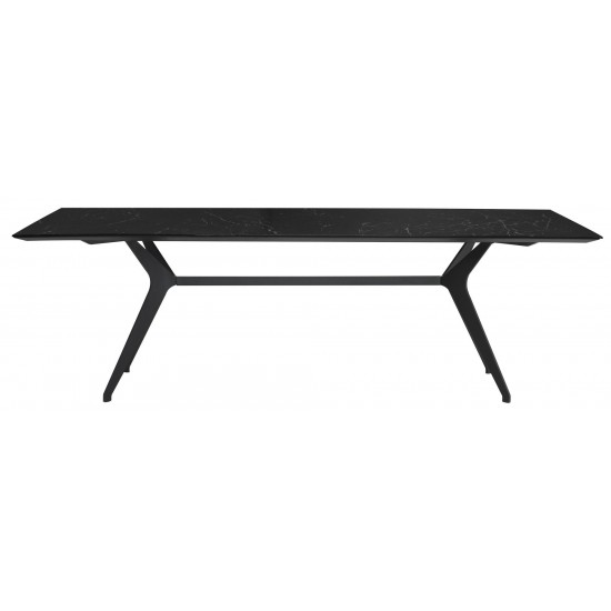 Daniele Black Ceramic Dining Table, HGNE269