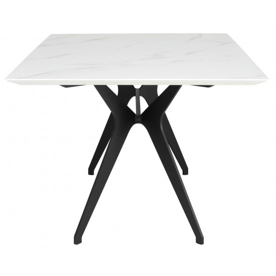 Daniele White Ceramic Dining Table, HGNE272