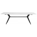 Daniele White Ceramic Dining Table, HGNE273