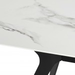 Daniele White Ceramic Dining Table, HGNE273