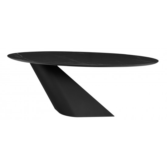 Oblo Black Ceramic Dining Table, HGNE278