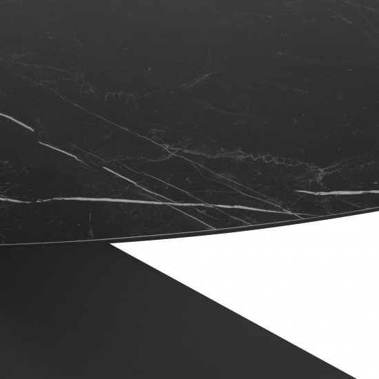 Oblo Black Ceramic Dining Table, HGNE278