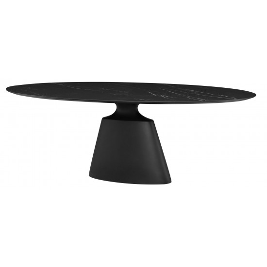 Taji Black Ceramic Dining Table, HGNE285