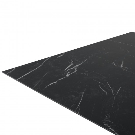 Taji Black Ceramic Dining Table, HGNE293