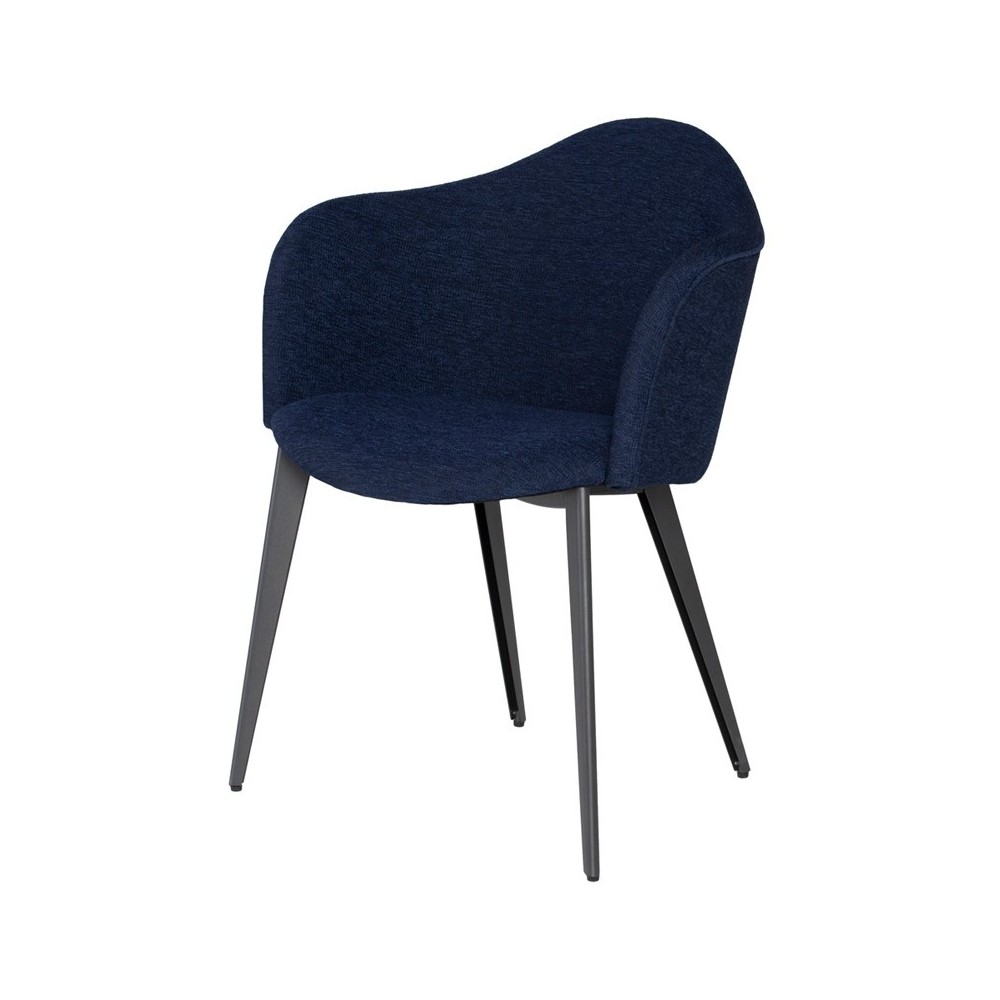 Nora True Blue Fabric Dining Chair