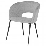 Alotti Light Grey Fabric Dining Chair