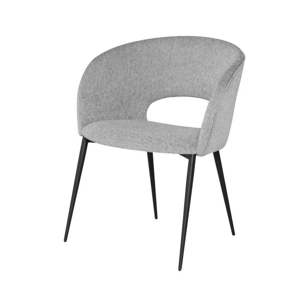 Alotti Light Grey Fabric Dining Chair