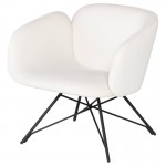 Doppio Oyster Fabric Occasional Chair