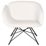 Doppio Oyster Fabric Occasional Chair